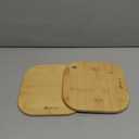 Home Mini Cutting Board Small Fruit Cutting Board Solid Bamboo Wood Board for Baby Infant dormitorySet of 2