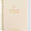 Timeless Premium Linen Wedding Planner Book and Organizer  Wedding Planning Book, Comprehensive Keepsake & Countdown Binder, Perfect Engagement Gift for Women, 11" x 9" (Cream Speckles)