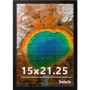 15x21.25 Picture Frame for Wall Display, 15x21.25 Black Picture Frame with Shatter Resistant Plexiglass, Stable and Sturdy 15 x 21.25 Puzzle Frame for Wall Display, Handpicked Gift Collection