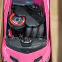 ELEMARA Licensed Lamborghini Ride On Car with Scissor Door,Electric car for Kids with Remote Control,12V Kids Car with Bluetooth,LED Light,MP3 Player and Wide Seat(Pink)