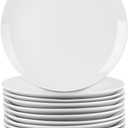 10 Strawberry Street 7.5" Catering Coupe Salad/Dessert Plate, Set of 12,White