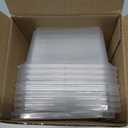 Hushee 5 Pack 17 oz Small Meal Prep Containers with 3 Compartments Snack Containers with Lid Disposable Plastic Bento Box Travel Lunch Food Boxes Stackable for Office Picnic (Clear)