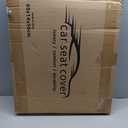 WELLDO Car Seat Covers Full Set, Leather Seat Covers for Cars, Car Seat Protector Waterproof, Non-Slip Car Interior Covers Full Set Universal Automotive Seat Covers for Most Cars SUVs, Black