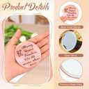 GlikCeil 36 Pcs Mother's Day Christian Gift Bulk Christian Compact Mirror for Women Inspirational Bible Verse Pocket Mirrors Mini Purse Makeup Mirror Religious Church Gift for Women Mom Church VBS