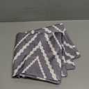 Adabana Outdoor Waterproof Throw Pillow Covers Set of 2 Boho Geometric Pillows Cover for Patio Garden 18 x 18 Inch Gray