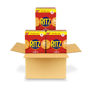 RITZ Original Crackers, Snacks for Kids and Adults, Bulk Lunch Snacks, Family Size, 3 Boxes