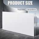 Threehoney HDPE Sheet 1/4" Thick 24 x 48 Inch, HDPE Plastic Sheet High Density Polyethylene Board Flexible Solid Plastic Block for DIY Projects Crafts Machining Home(White)