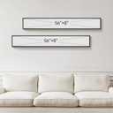 Framed Long Narrow Vertical Abstract Wall Art Set, 2 Piece Black White Gold Luxury Modern Canvas Prints Paintings Artwork for Walls, Pictures for Entryway Hallway Living Room Dining Bedroom Wall Decor, 8" W X 56" H