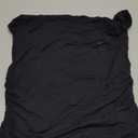 Women's Cropped Asymmetric Neck Tee - Euro Streetwear Essential Top Size L
