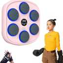 Women's Bluetooth Music Boxing Trainer | Boxing Wall Mount Machine with LED Portable Home Workout Tool | Boost Strength & Endurance | Essential for Fitness Enthusiasts | Compact Design, Easy to Use