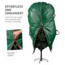ZOBER Upright Christmas Tree Storage Bag With Drawstring Hem- Fits 9 Ft Trees - Plastic, Waterproof Christmas Tree Bag For Storage Box For Xmas - Strong, Durable Handles - Green
