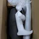 COLAMY Ergonomic Mesh Office Chair, High Back Office Chair, Computer Executive Desk Chair with Lumbar Support,Adjustable Headrest and 4D Arms, Slide Seat, Tilt Lock-Darkgrey New