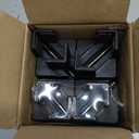 Sephyroth Adjustable Bed Risers Furniture Risers 4Pack with Screw Clamp.Table Desk Chair Risers.Bed Risers 4Inch Fit Furniture's Square/Round Leg Diameter from 0.8''1.6'' (4Inch Black)