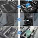 Center Console Organizer Compatible with 2025-2026 Toyota 4Runner (6th Gen) Interior Accessories, Cup Holder, Armrest Organizer Tray and Hidden Storage Box