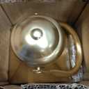 NUPTIO Gold Lanterns Decorative Outdoor, 8.6 Inch Lantern with Glass