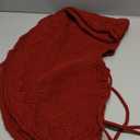 24 Inch Red Christmas Tree Skirt, Knitted Tree Skirt for 34Ft Pencil Tree, Vintage Thick Small Tree Skirt for Christmas Trees Decoration, Xmas Home Indoor Farmhouse Decorations