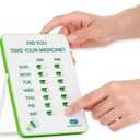 Medication Tracker & Pill Reminder | Visual Reminder Alarm | 7 Day AM PM Medication Reminder | Take and Slide | No More Second-guessing or Double-dosing | Perfect for The Elderly (Two Column English)