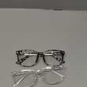 Gaoye 2 Pack Blue Light Blocking Glasses, Retro Round Eyewear Frame Anti Eyestrain Computer Glasses for Women Men - GY1688 (Tea Leopard+Transparent)