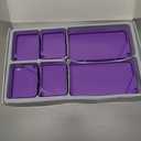 ARTDOT 30-Piece Stackable Tray Set Diamond Art Kits for Adults, Interlocking Diamond Painting Accessories and Tools(Purple)