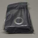 ChrisDowa Blackout Door Curtains for Doorway Privacy, Grommet Closet Curtains for Bedroom Closet Door, Thermal Insulated Temporary Doorway Cover Room Divider Drapes (1 Panel, Dark Grey, 34 x 80 Inch)