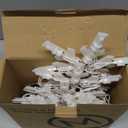 Minetom Snowflake Christmas String Lights with 6 Drops - 9ft 100 Mini Bulb Icicle Lights with Hooks, Plug-in Connectable Hanging Lights for Christmas Home Indoor Outdoor Wedding Holiday Dcor