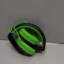 rockpapa Comfort Kids Headphones for School, Lightweight Foldable Portable Childs Boys Girls Teens Headphones Wired 3.5mm with 4.9ft Cord for Travel Airplane Tablet Phone Pad Laptop Black/Green