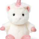 Unicorn Stuffed Animal Adorable Sitting Unicorn Plush Soft Stress Relief Plush Toy Cute Birthday Gifts for Kids Adults,White
