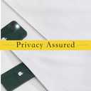 NICETOWN French Front Door Curtains Blackout Sheer Door Curtains for Window Thermal Insulated Privacy Sidelight Curtains for Tie Up Shades, 36W x 72L, 1 Panel, White