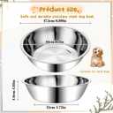 6 Pcs Stainless Steel Dog Bowls, 6.9 Inch Thickened Metal Basic Dog Bowl 27 Oz Replacement Food Water Bowl Set for Small Medium Large Dogs Dishwasher Safe