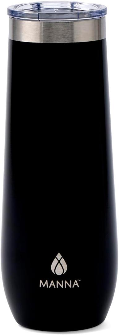 Manna Sleek Champagne Flute Tumbler - 9 Oz - Onyx