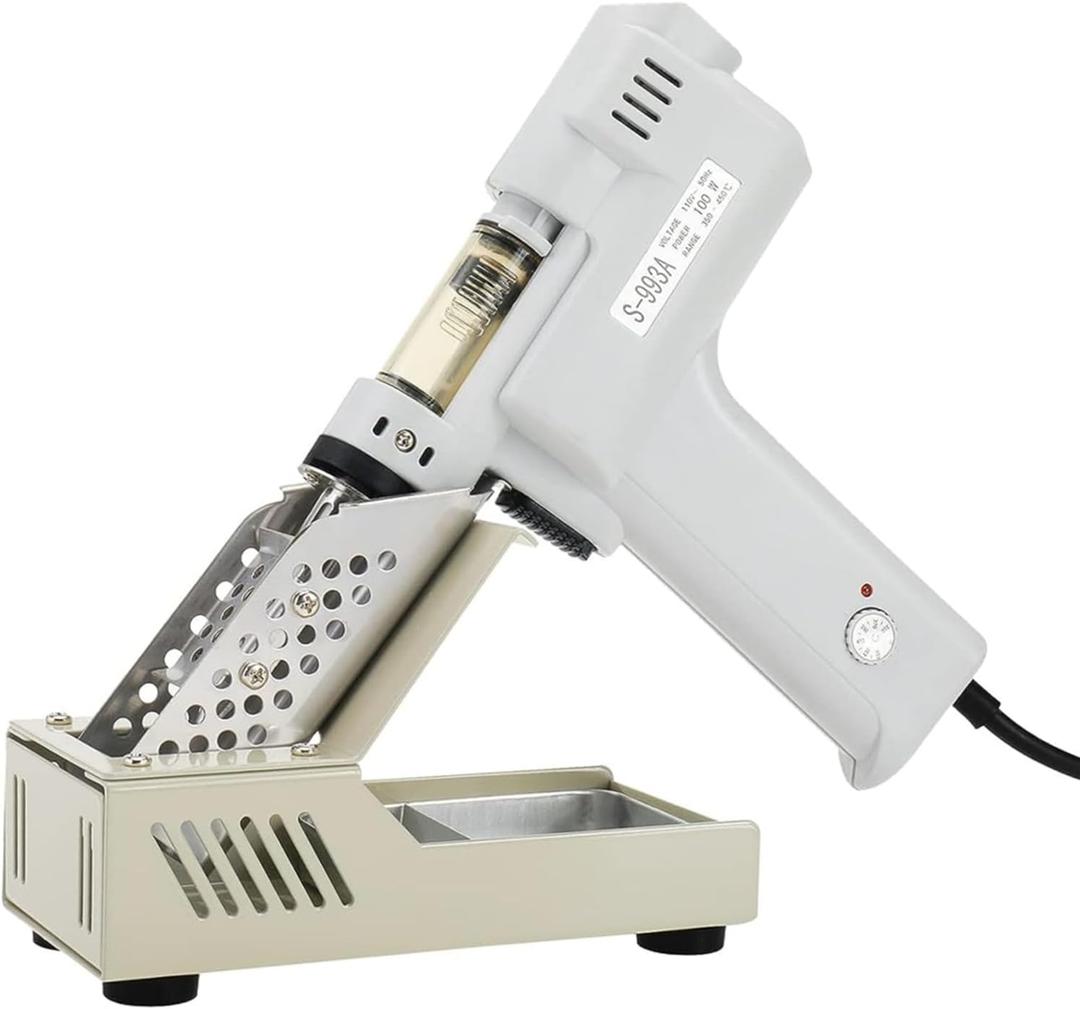 Desoldering Gun S-993A 110V 100W 50HZ Electric Desoldering Gun Solder Sucker Gun Suction Tin Gun with Vacuum Desordering Pump