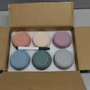 NETANY 6 Pack 4 oz Glass Baby jars with Airtight Lids, Glass Baby Food Storage Containers,Overnight Oats Containers with Lids | Microwave, Dishwasher & Freezer Safe | Includes 10 Labels