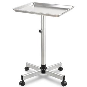 Salon Tray, Salon Color Tray with Adjustable Height, Metal Feet Tray on Wheels, Ideal Use As Tattoo TrayDental Tray