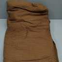 Bedsure Cotton Duvet Cover Set - 100% Cotton Waffle Weave Brown Duvet Cover Oversized King Size, PureWoven Breathable Bedding Set for All Season, 3 Pieces, 120"x98"