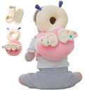 Baby Head Protector Backpack with Safety, Toddler Adjustable Head Protection for Baby Walking and Falling Crawling, 0.5-3 Years 6-36 Months, Elf