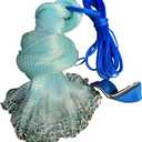 Easy Throw Cast Net for Fishing with Chain Bottom - 4ft to 12ft Radius, 2/7 Inch Mesh Size - Casting Net for All Anglers, Cast Nets for Fishing, Ideal for Saltwater and Freshwater