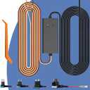 USB-C Dash Cam Hardwire Kit  Acc Power Cable with 24/7 Parking Mode & Low Voltage Protection, Compatible with Redtiger, Wolfbox, Vanture, Viofo, TERUNSOUL and Most Dash Cameras, 4 Fuse Tap Sets