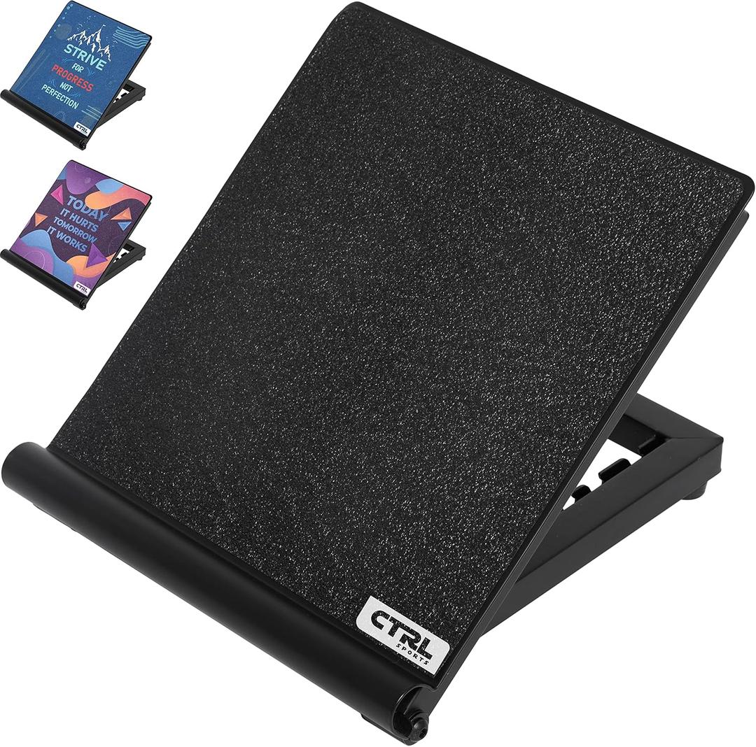 Calf Stretcher Slant Board - Adjustable Slant Board for Calf Stretching, Non-Slip Foot Incline Board - Portable Stretch Board Equipment for Ankle, Achilles Tendon, Knee, Posture Exercise (Black)