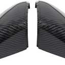 NewYall Carbon Fiber Look Door Side Mirror Cover Cap for VW Golf R GTI 2014-2018 Pair Left Driver and Right Passenger Side