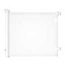 Retractable Baby Gate for Doorways and Stairs, Mesh Safety Gate for Pet, Indoor & Outdoor Use, One-Hand Operation, Easy Installation, 33.6" Tall, Expands to 55" Wide（White,33.6"x55")