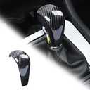 for Mazda CX-3 CX-5 CX-9 Mazda CX-2 3 6 ABS Carbon Fiber Print Gear Shift Knob Cover Trim (Contemporary)