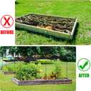 Garden Shade Cloth Kit for Raised Beds, 78.7"x39.4" Garden Shade Cloth for Plant Heat Protection, 85% Plant Sun Shade Cloth with Poles Raised Garden Bed Sunshade Cover for Outdoor Plants Vegetables