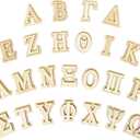 3 Inch 64 Pieces Unfinished Wooden Greek Letters DoubleLayered Blank Wood Greek Alphabets for Paddles Crafts/Sorority/Fraternity/DIY Project/Learning/Wall Decor
