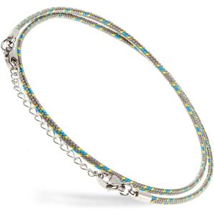 Anklet Bracelet For Women, Water Resistant Nautical Yellow Rope Anklets, Surfer String Rope Anklet, Foot Jewelry For Women (Grey)