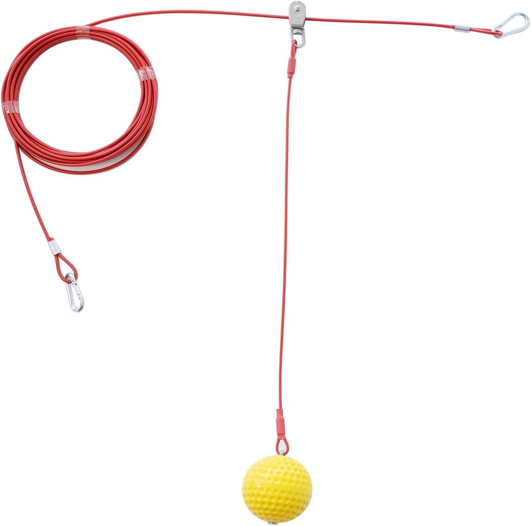 Baseball and Softball Batting Training Rope, Baseball Softball Hitting Trainer Aid,Rope Bat Swing Trainer,Baseball and Softball Training Equipment,Develop Better Hitting Skills