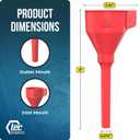 TEC Products FlexAll Anti-Kink Funnel - Long Flexible Funnel with Hose for Automotive Use - Durable Nitrile Rubber - Car Oil Change, Transmission Fluid, Diesel, Gas - Made in USA (9 x 3.95 Inches)