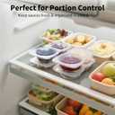 2 x 20 Sets Reusable Snack Containers with Lids & 20 Sporks  Double Compartment for Portion Control, BPA-Free Leak-Proof Dipping Containers for Meal Prep, Travel, and Outdoor Snacks (Clear)