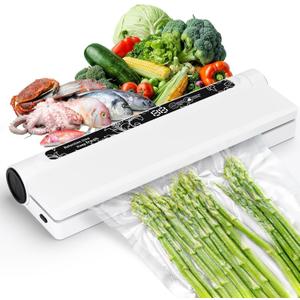 Vacuum Sealer for Food,Food Saver Vacuum Sealer Machine,Compact Lightweight,20 Vacuum Seal Bags