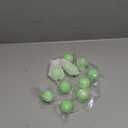 Ponal Cat Deterrent Outdoor, Natural Peppermint Oil Cat Repellent Outdoor Indoor, Mulch & Flower Permanently Against Scratch and Chew, Keep Cats Off Lawn, Yard, Garden, Keep Cats Away, 10 Pack, Green