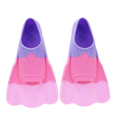 Kids Swim Training Fins, Comfortable Silicone Short Fins for Lap Swimming Flippers, Travel Size Flipper for Kids with Mesh Bag, 9-11